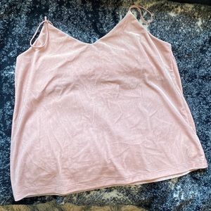H&M Pink Velvet tank